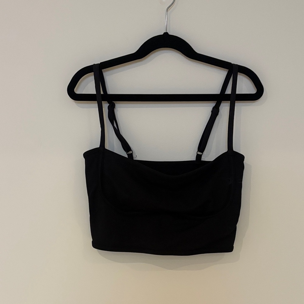 ALO Airbrush Streamlined Bra Tank Black
